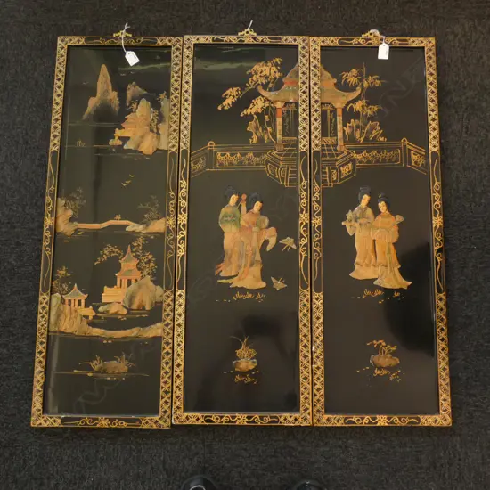 3 ORIENTAL PANELS 910x305mm