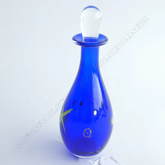 (16176) PETER VIESNIK SCENT BOTTLE WITH STOPPER H. 215MM SIGNED '01