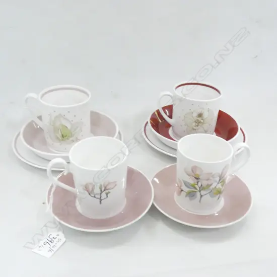 4 SUSIE COOPER/ROYAL ALBERT ETC CUPS AND SAUCERS