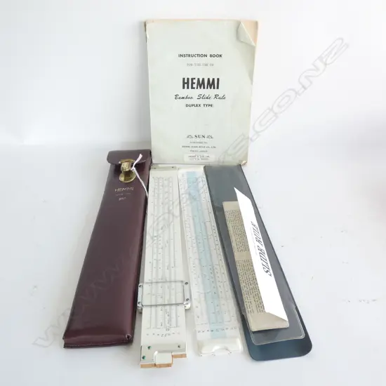 2 SLIDE RULES; ONE HEMMI WITH INSTRUCTION BOOK