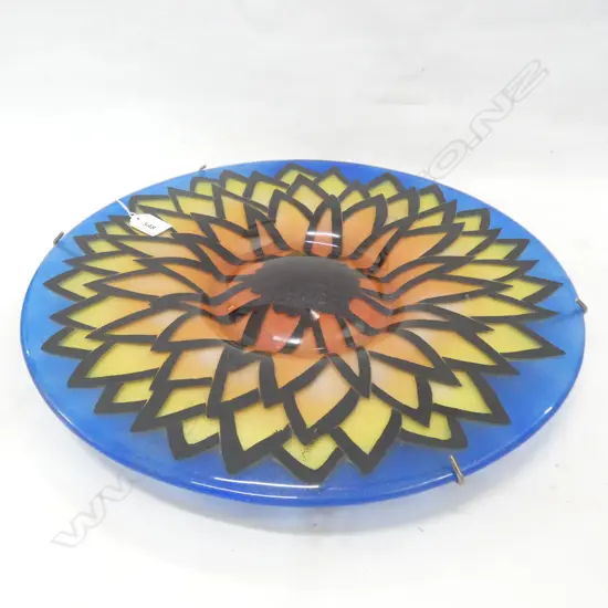 ART GLASS PLATE 420mm dia