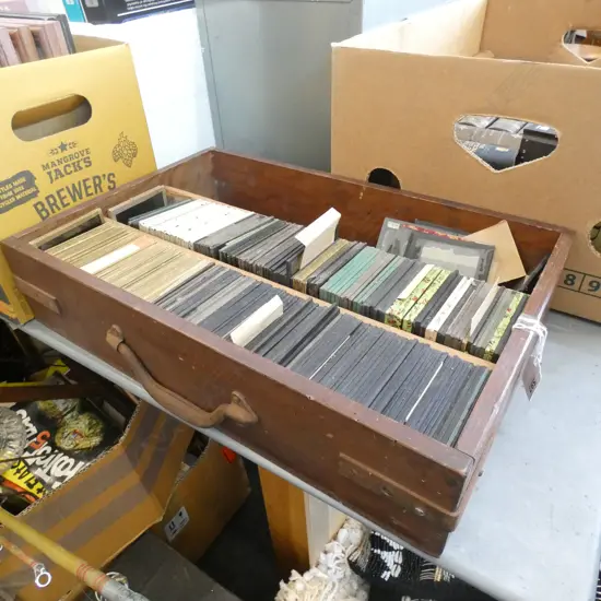 250 MAGIC LANTERN SLIDES VARIOUS INCL. NZ/EUROPEAN