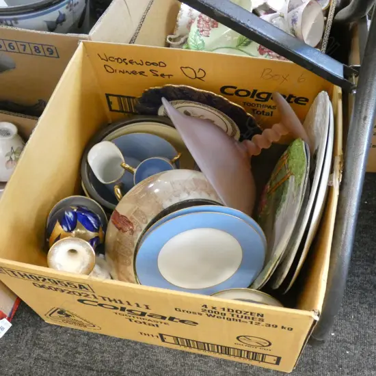 BOX LOT ASST. CHINA; R/DOULTON ETC