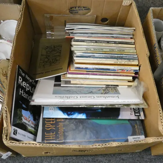 BOX LOT ASST. NZ HISTORY BOOKS & MAGAZINES