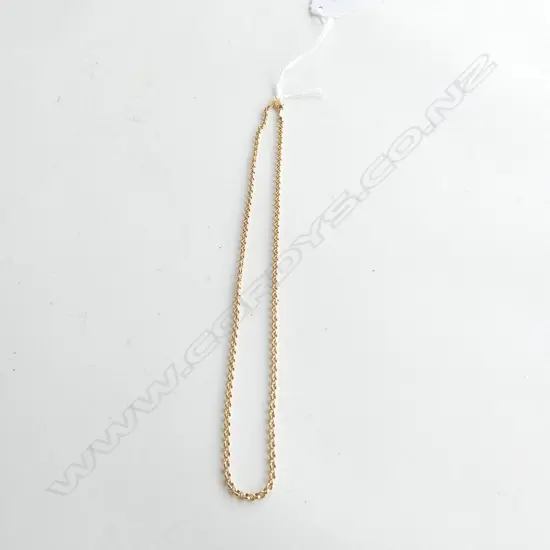 (19528) 9CT YELLOW GOLD NECK CHAIN BELCHER LINK