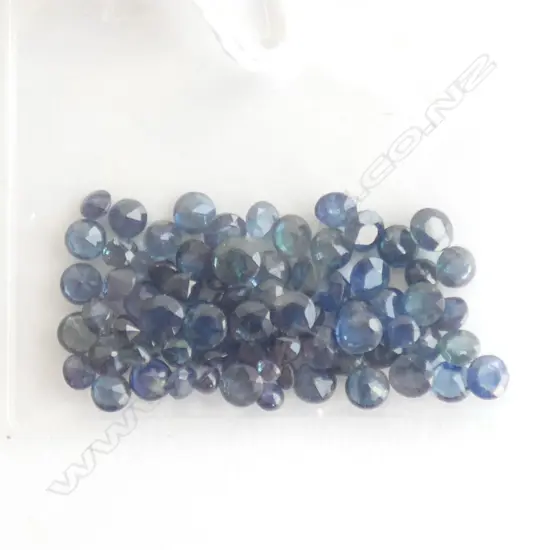 10CT MEDIUM TO DARK BLUE FACETED SAPPHIRES 