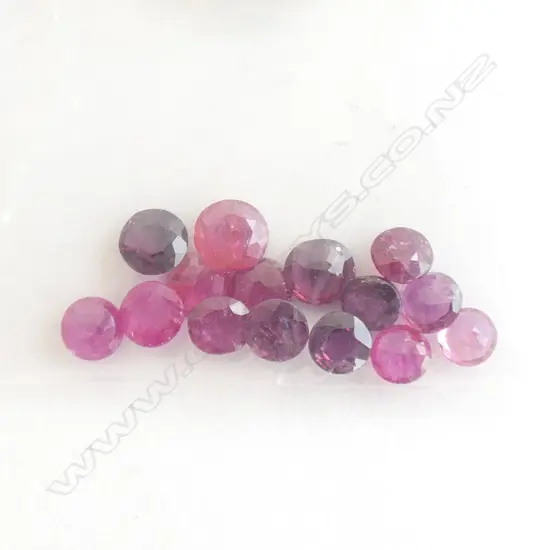 5CT FACETED RUBIES - UP TO 4MM