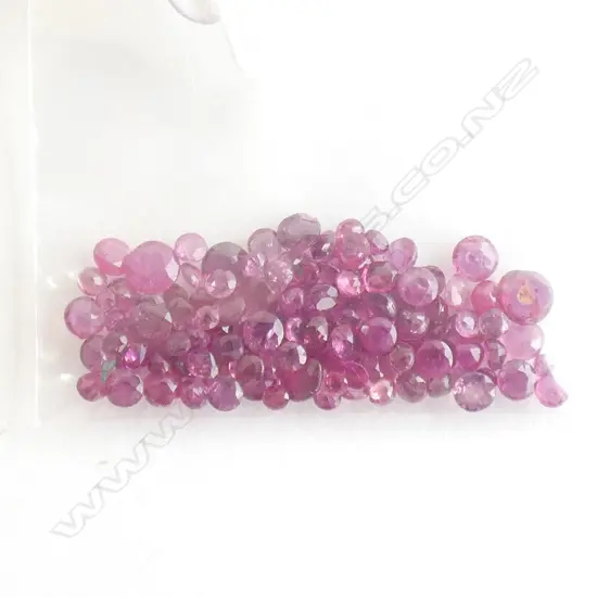 10CT FACETED RUBIES 1-2MM 