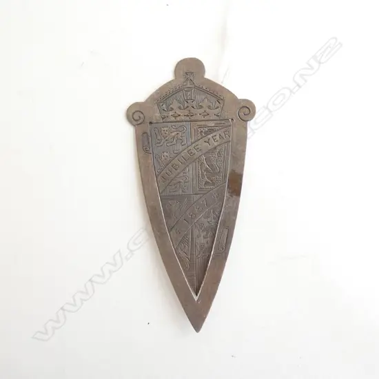 (73) VICT SILVER 'JUBILEE YEAR 1887' PAGE MARKER