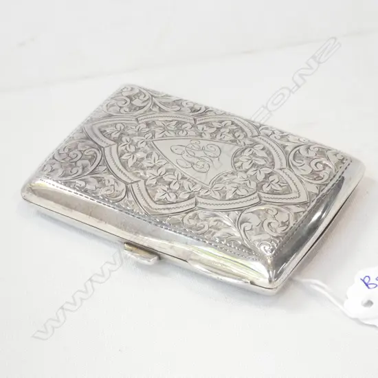 STG SILVER CIGARETTE CASE, B'HAM 1906 64 GRAMS