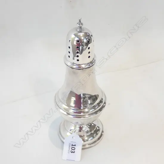 STG SILVER SIFTER, B'HAM 1945 170 GRAMS