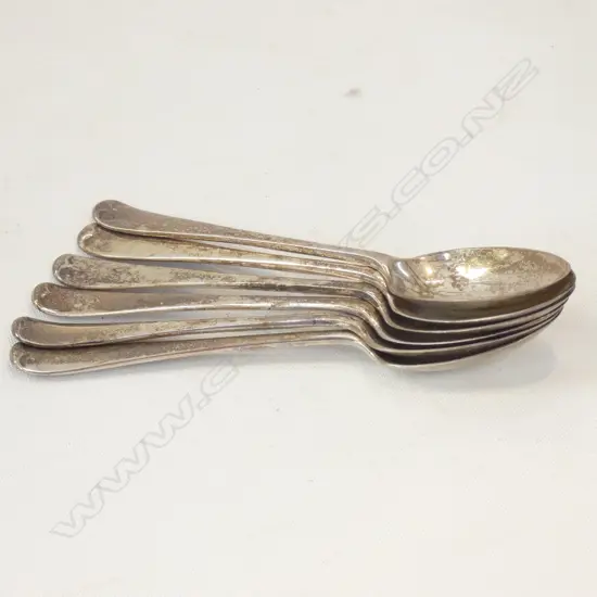 6 STG TEASPOONS, LONDON 1926, 72 GRAMS