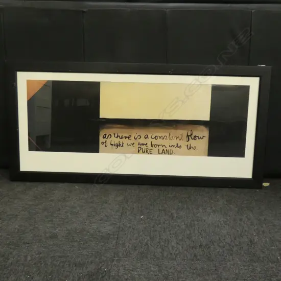 COLIN MCCAHON FRAMED PRINT 'AS THERE IS A CONSTANT FLOW OF LIGHT...'