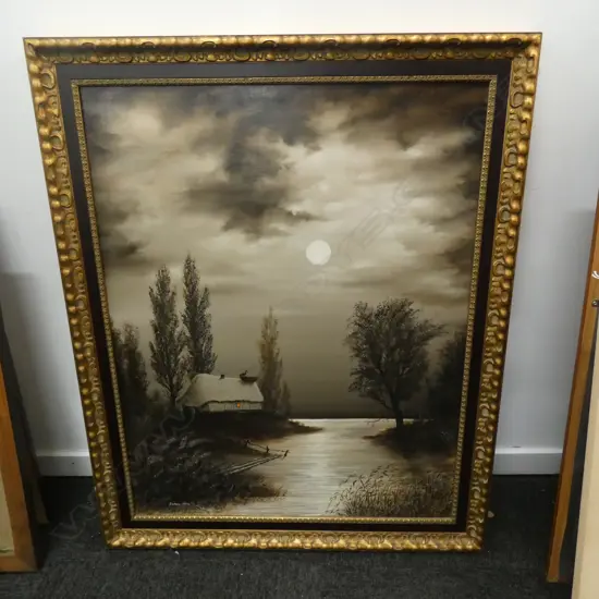 PASTEL 'INTERLAKE SWITZERLAND' BY KENNETH TURNER 390 X 440MM