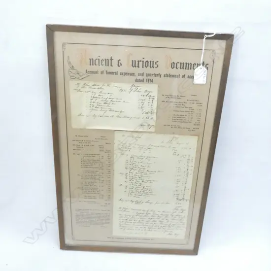 FRAMED ACC FUNERAL EXPENSES ETC C1814 290 X 480MM 