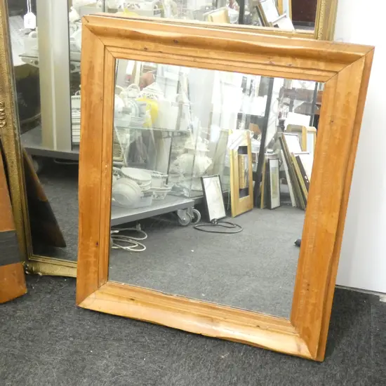 WOODEN FRAMED MIRROR 670x770mm