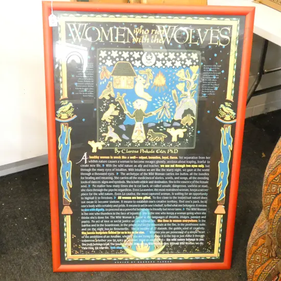 PRINT 'WOMEN WHO RUN WITH THE WOLVES' 890x600mm