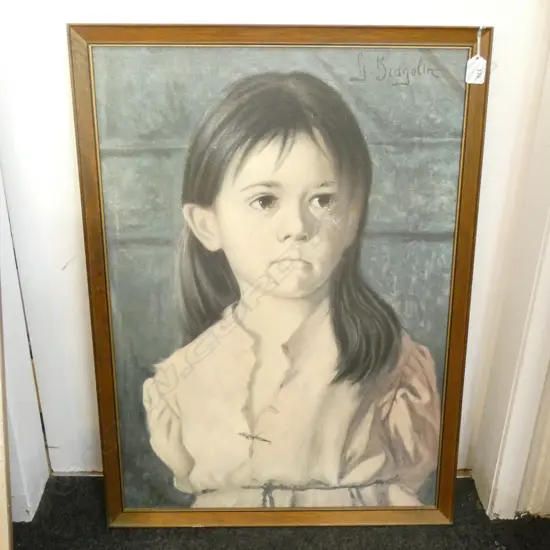 PRINT ON CANVAS OF YOUNG GIRL 495 X 700MM
