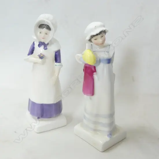 PR ROYAL DOULTON KATE GREENWAY COLLECTION FIGURINES; ANN & AMY H. 148MM
