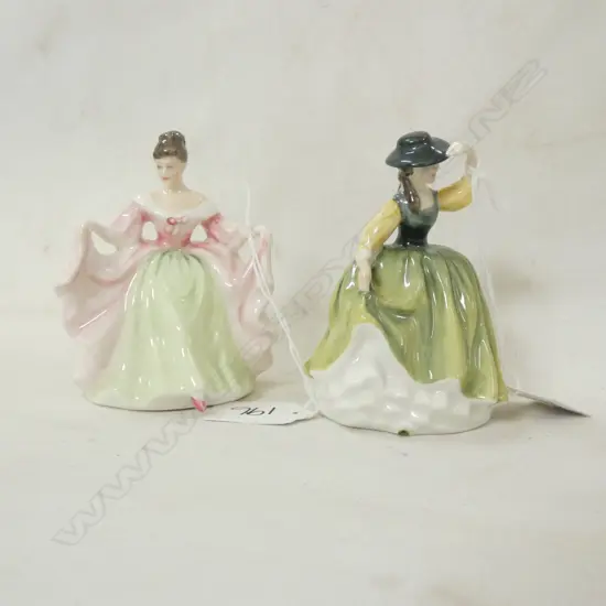 PR SM ROYAL DOULTON FIGURINES; 'SARA' (H100MM)  & 'BUTTERCUP' H 102MM