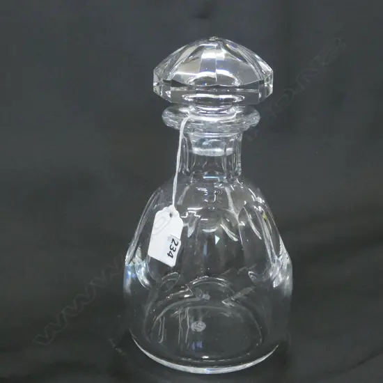 BACCARAT GLASS DECANTER H. 230MM
