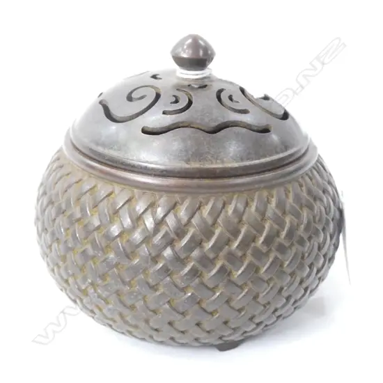 CHINESE BRONZE CENSOR 110mm dia