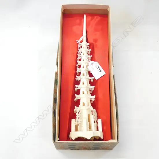 IVORY PAGODA IN ORIGINAL BOX