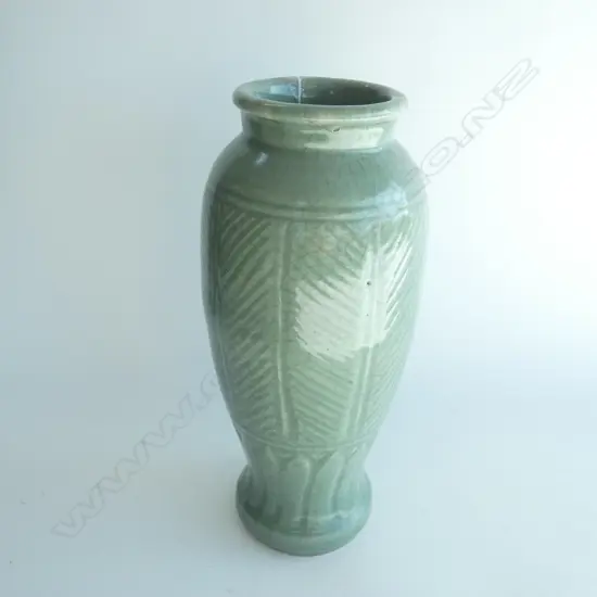 CHINESE LONGQUAN CELADON GLAZED SLEEVE VASE. H.355mm
