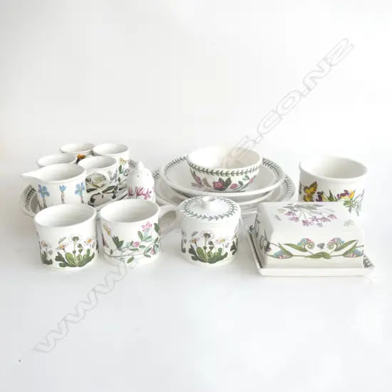 PORTMEIRION BOTANIC GARDEN; 17 PCS... 3A/F