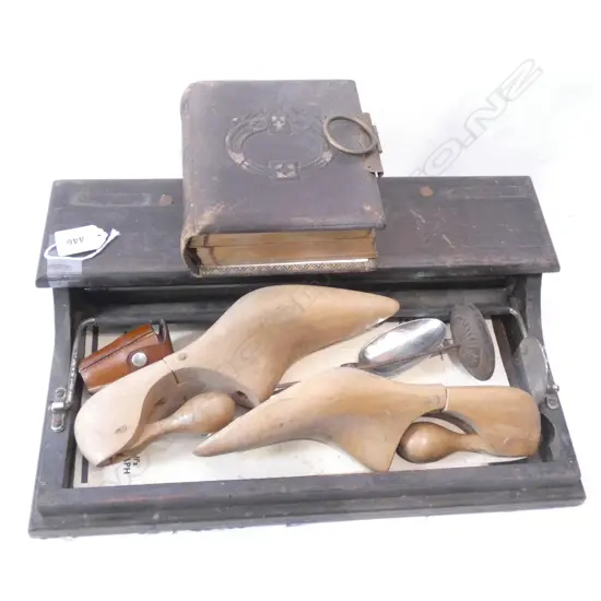 DR. SCHOLLS PEDO-GRAPH + EMPTY ALBUM, SHOE LASTS ETC