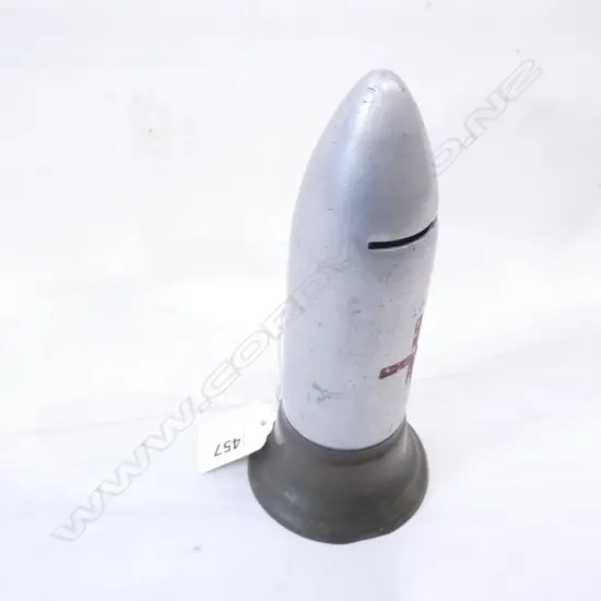 WWI SHELL ART MONEY BOX H.170mm