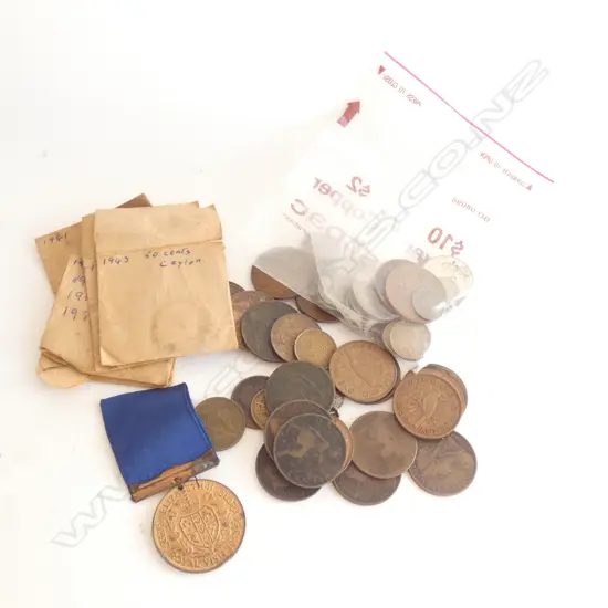 BAG OF ASST. COINS ETC