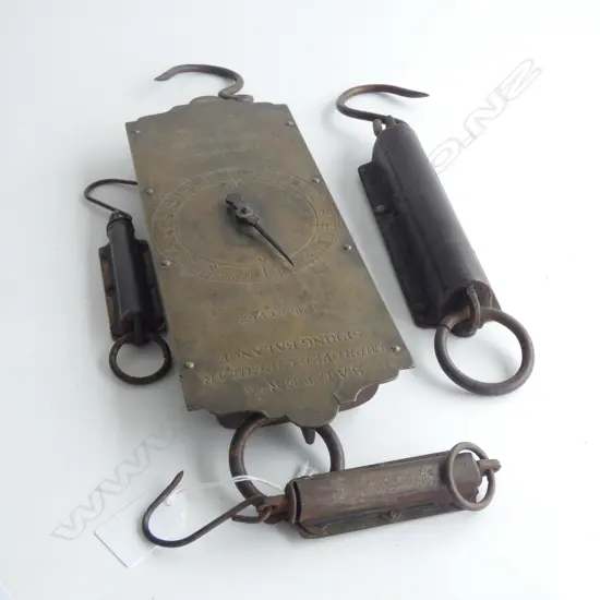 4 SALTERS SPRING BALANCES H.290mm