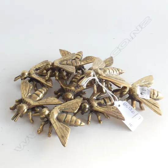 10 BRASS BEES L.65mm