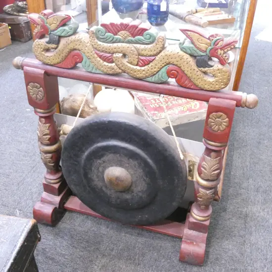 ORIENTAL GONG ON STAND W.755mm