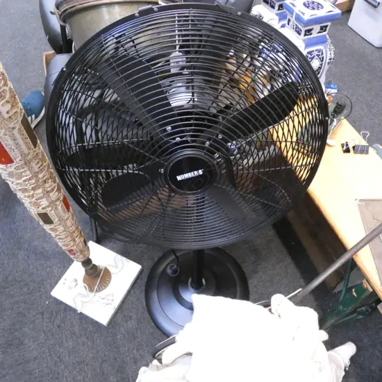 LARGE MODERN BLACK FAN