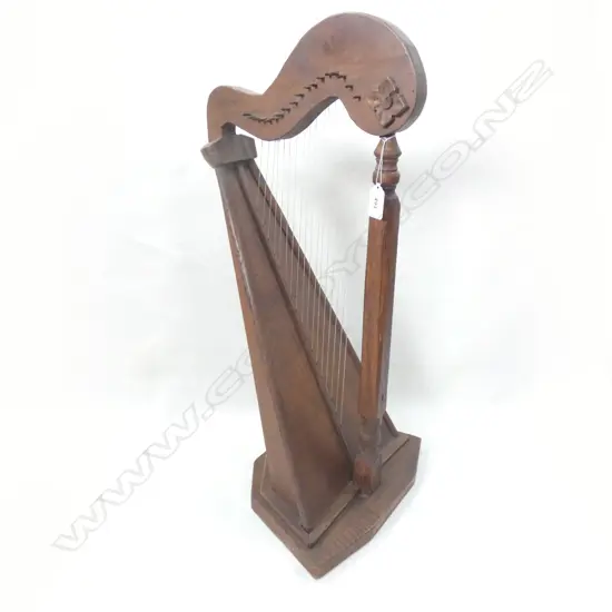 SM VINTAGE WOODEN HARP H. 620MM