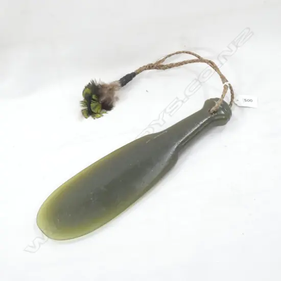 LG 'CONCERT PARTY' MERE - RESIN WITH PLAITED ROPE & FEATHERS L 325MM