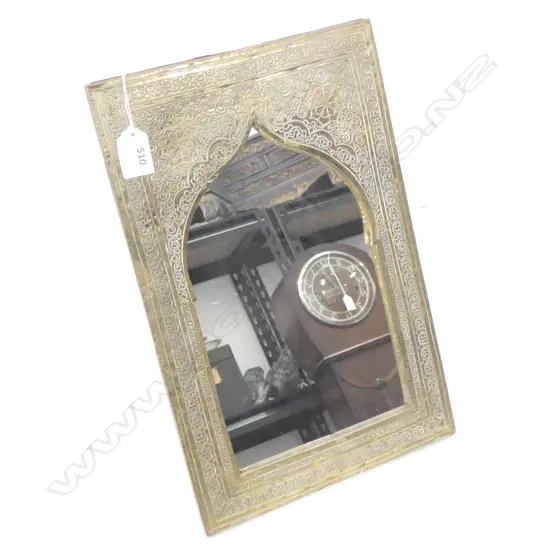 MIDDLE EASTERN BRASS MIRROR 360x240mm