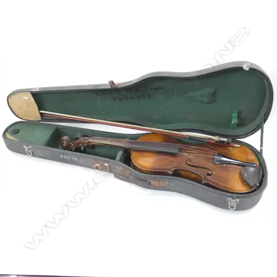 CASED HOPF VIOLIN (L 580MM)  - INCL. BOW  