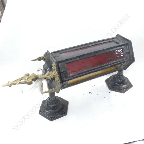 OCTAGONAL METAL LEADLIGHT GOTHIC LANTERN L.750mm