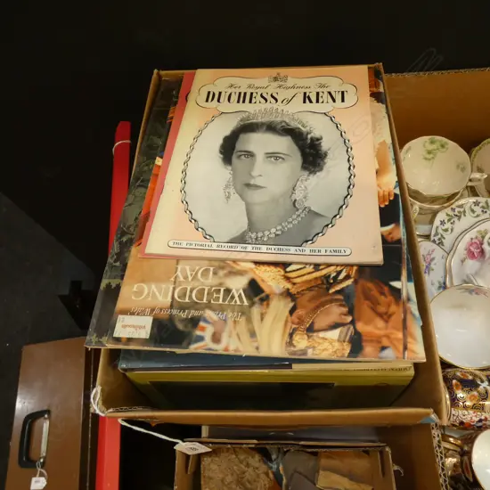 BOX LOT VINTAGE BOOKS ON ROYALS