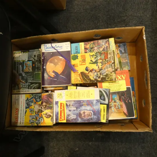 LG BOX SCI/FI PULP BOOKS 1950's-60's  