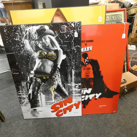 PR LG MOUNTED MOVIE ADVERTISING POSTERS FOR 'SIN CITY'  600 X 900MM
