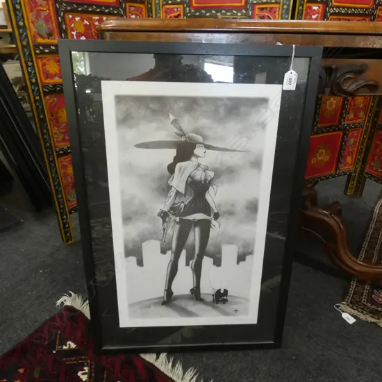 SIMON MORSE 'ILLICIT' LTD EDITION (45/200) PRINT SUPER HERO STYLE 290 X 510