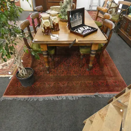 LARGE HAND KNOTTED ALL WOOL RUG...