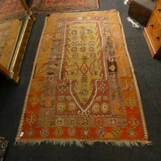 GOOD OLD KELIM RUG MINOR FAULTS...