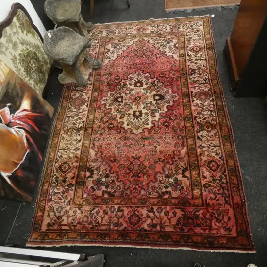 HAND KNOTTED WOOL PILE RUG AF...