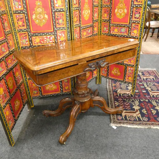 VICTORIAN CARD TABLE...
