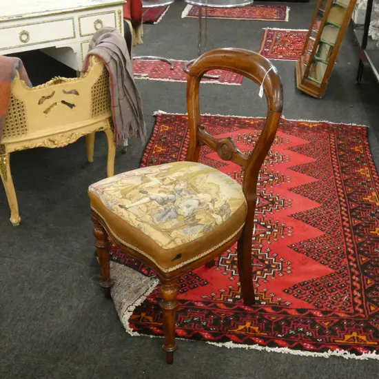 VICTORIAN BALLOON BACK CHAIR 